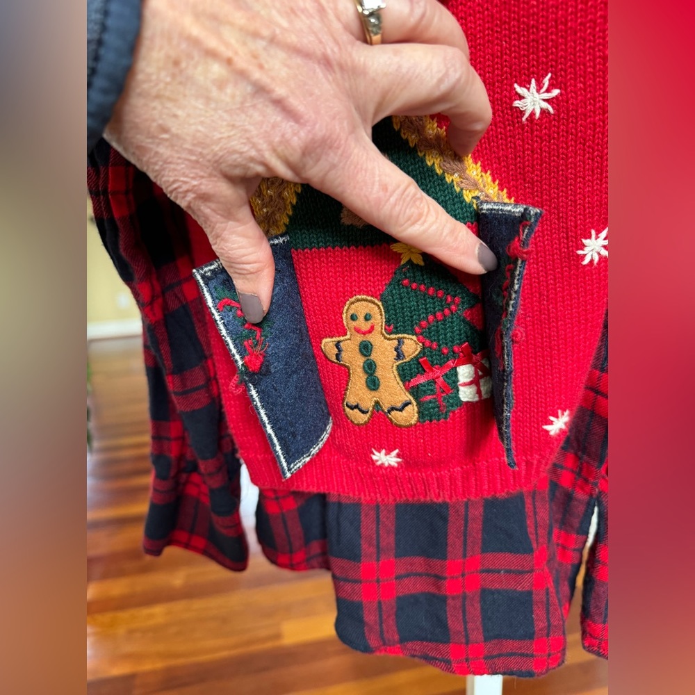 Eagle’s Eye Christmas Vest - Picture 2 of 6